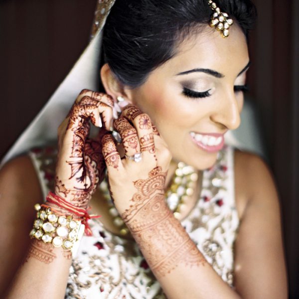 Indian bridal makeup and hair at the Trump National Golf Club in Westchester, NY