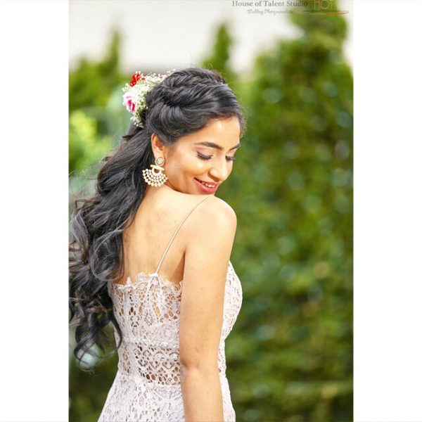 Image of bride smiling