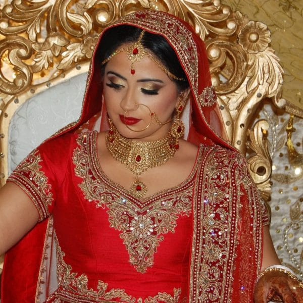 Punjabi bridal hair and makeup in NJ