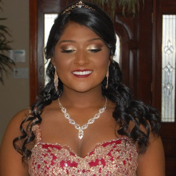 Our gorgeous Sweet 16 princess - hair and makeup by Naz Beauty