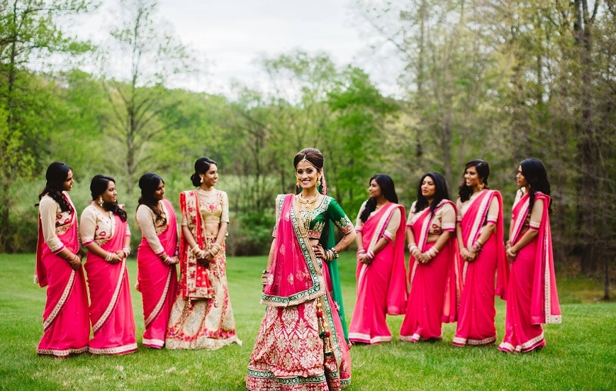 Payal's bridal party at the Hilton Pearl River in Pearl River, NJ